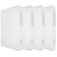 thumbnail image 1 of 4 Pcs Étui Portable pour Projet de Fichiers A4 Boîte de Rangement en Plastique pour Fichiers Boîte de Rangement pour Albums Papier, 1 of 9