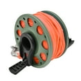 thumbnail image 2 of Aluminum Finger Spool 100ft Dive Reel w/ Retractable Holder, Green/Orange, 2 of 4