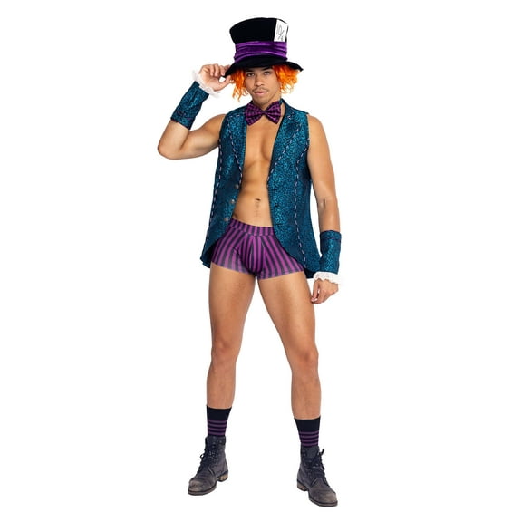 Men's Hunky Mad Hatter Costume, Large