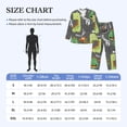 thumbnail image 4 of Naloa Cartoon Dinosaurs Men’s Pajamas Set - Long Sleeve Button Down Sleep Shirt and Pajama Bottoms Sleepwear Set-Large, 4 of 7