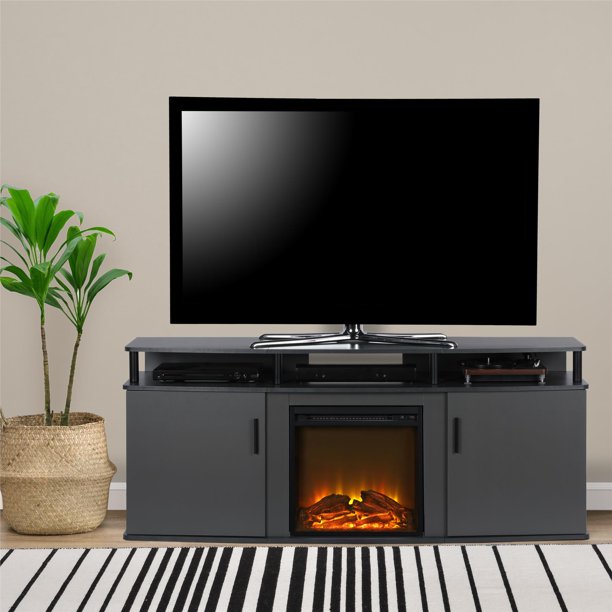 Ameriwood Home Carson Electric Fireplace TV Console for TVs up to 70