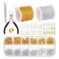 thumbnail image 2 of 1000 Piezas de Anillos de Salto Abiertos para La Fabricación de Joyas Herramientas de Reparación de Joyas DIY Llavero Kit de Suministros de Fabricació Oro plateado Sunnimix Anillos de salto abiertos, 2 of 8