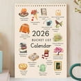 thumbnail image 6 of DJKDJL 2026 Bucket List Calendar, Inspirational Goal Spiral Wall Calendar 2026, 12 Month To Do List Personal Notebook, Weekly & Monthly for Plan, Track, Celebrate, 6 of 8