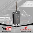 thumbnail image 3 of Key Fob Remote Replacement 3-Button Flip for 2013-2015 Chevrolet Spark (A2GM3AFUS03, 95233524), 3 of 5