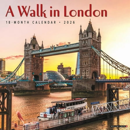 A Walk in London 2026 Wall Calendar, (Paperback)