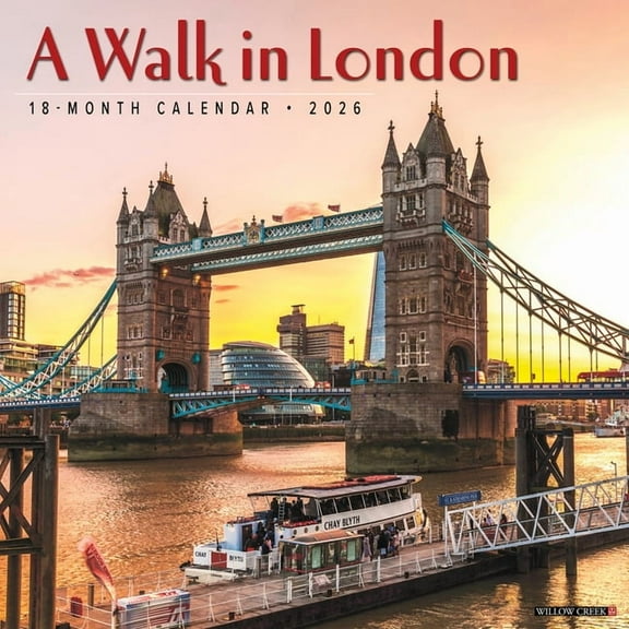 A Walk in London 2026 Wall Calendar, (Paperback)