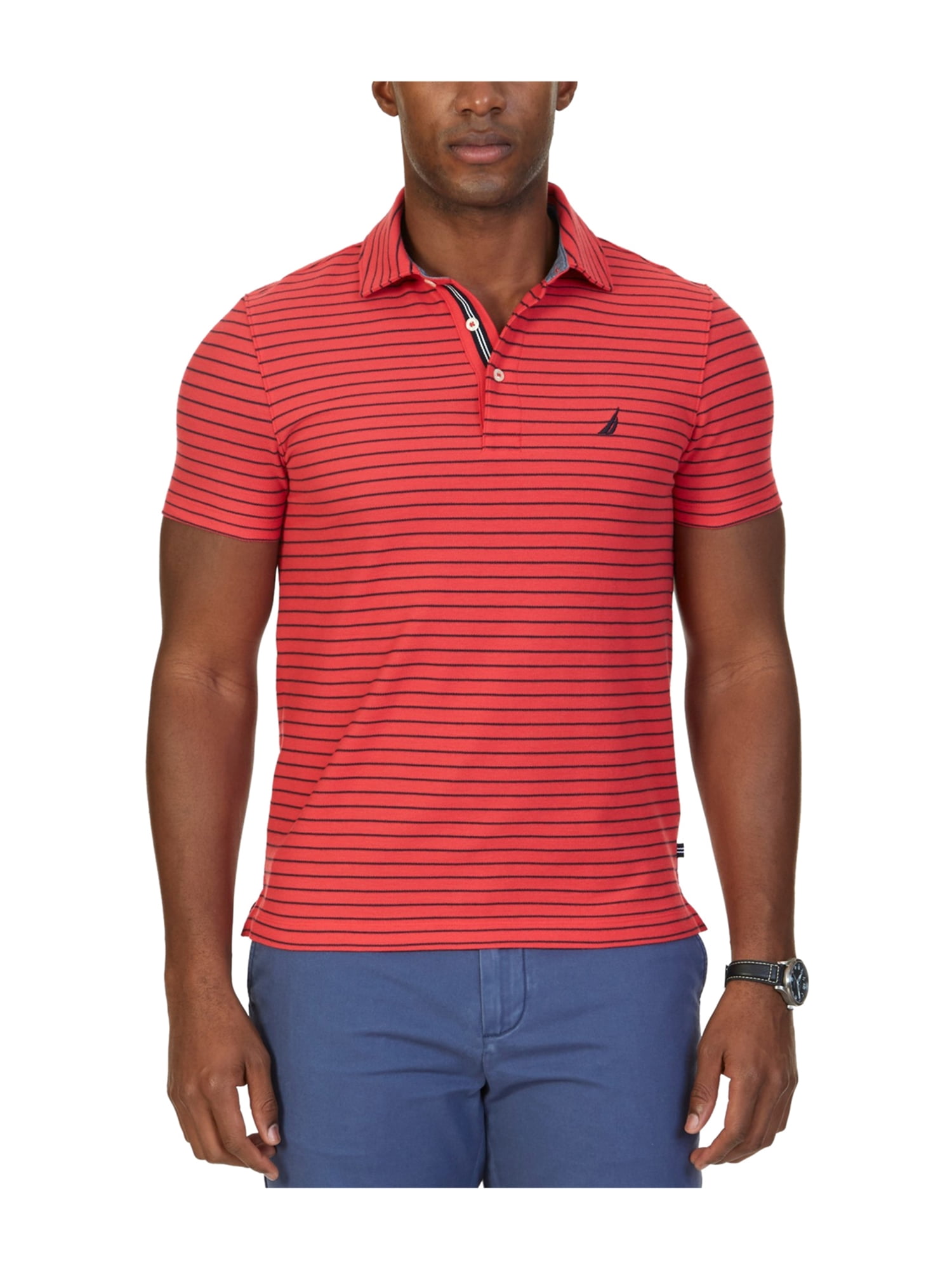 Nautica Nautica Mens Performance Rugby Polo Shirt
