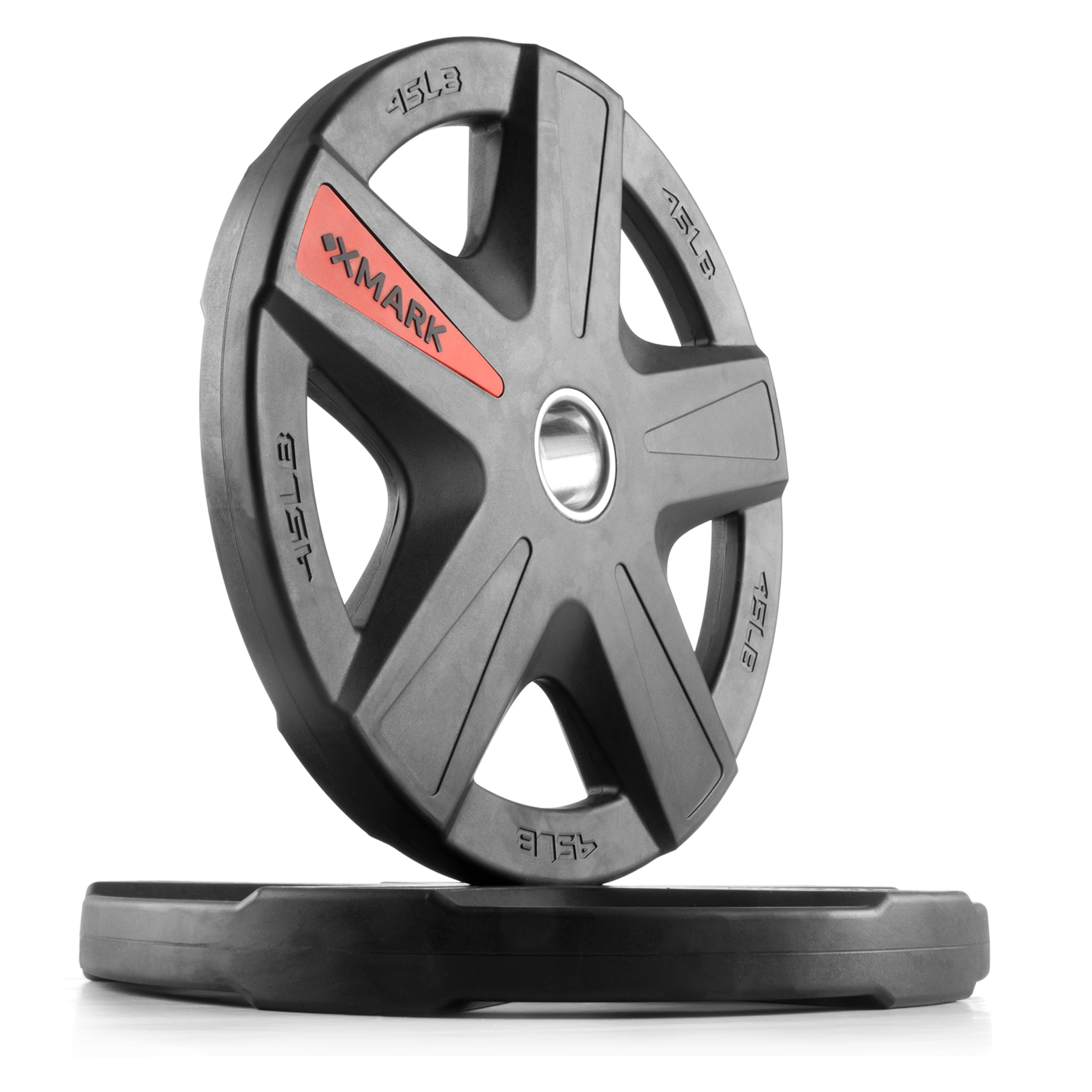 XMark's TEXAS STAR 45 lb. Pair of Select Rubber Coated Olympic Plate