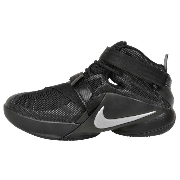 Altitud Ir al circuito Sala Nike Youth LeBron Soldier 9 IX Basketball Shoes-Black/Metallic Silver -  Walmart.com