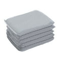 thumbnail image 4 of Tnobhg 5Pcs Dishwashing Cloth Non Scratch Scouring Sponge Soft Flexible Reusable Multi Use Scrubber Hard Surface Cleaning Tool, 4 of 7