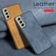 thumbnail image 2 of Funda de cuero de piel de cordero de lujo para Samsung Galaxy S21 Ultra S 21 Plus S20 FE S21Ultra 5G, protección de silicona, cubierta de parachoques xuanjing unisex, 2 of 2