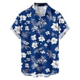 thumbnail image 4 of Iyufng Summer Shirts for Men Short Sleeve Hawaiian Shirts Printed Casual Beach Shirts, 4 of 8