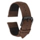 thumbnail image 1 of Correas de reloj de cuero Uxcell de 22 mm, correa de cuero de vaca de grano fino, correa de reloj para mujeres y hombres, marrón y negro, 1 of 6