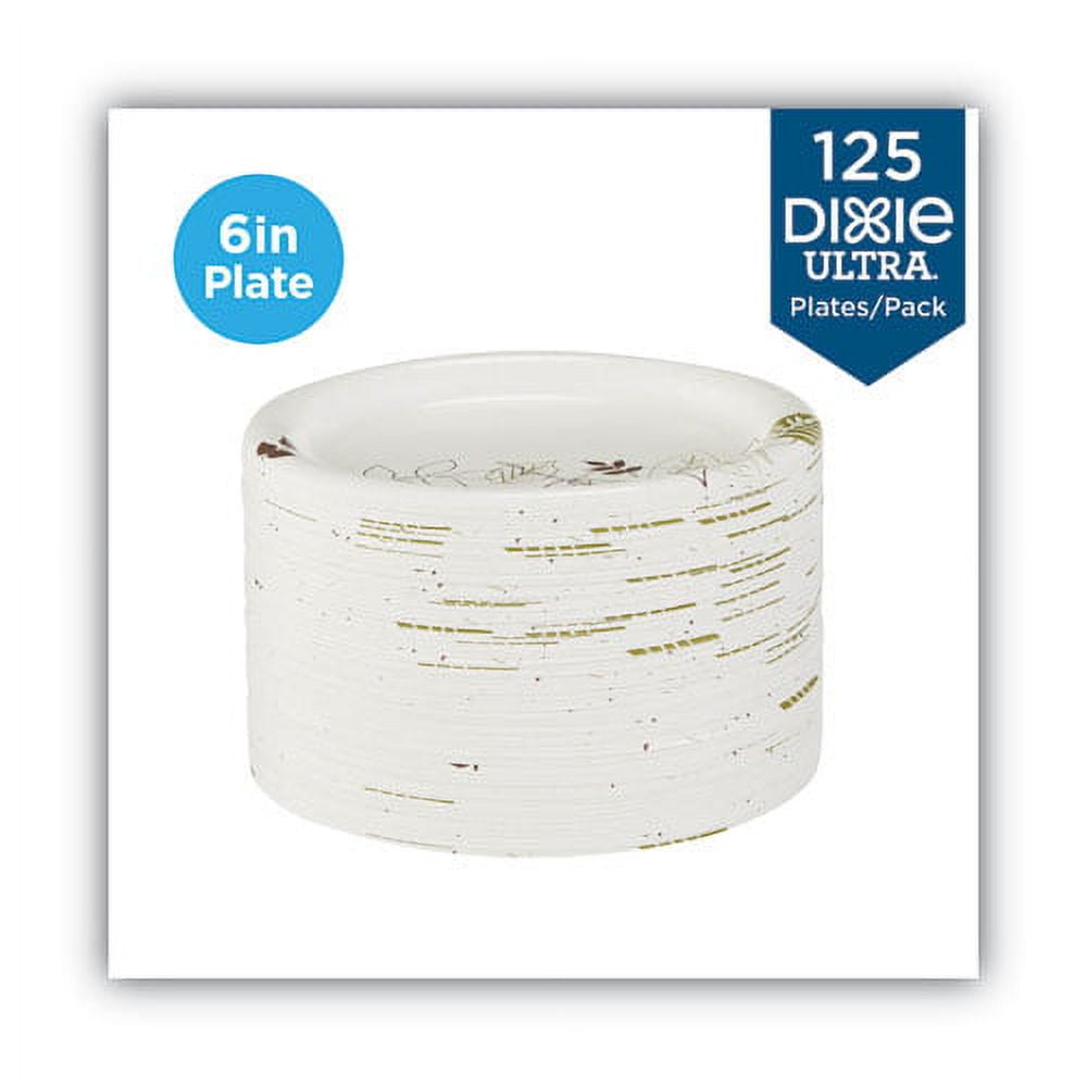 Pathways Soak Proof Shield Heavyweight Paper Plates, Wisesize, 5.88" Dia, 125/pack | Bundle of 2 Packs
