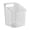 White, variant on 1 Pc Storage Organizer Bins Wall Mounted Shower Caddy, Bathroom shelves Stackable Clear Plastic Toothbrush Holder Adhesive Hanging Bin for Bathroom, Kitchen, Cabinet, 3.85x3.77x4.33 Inch, Gray