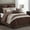 Brown, variant on LANCO MODERN LIFESTYLE King Size Comforter Set, Burgundy, 10 Piece Bed in a Bag for All Seasons, Luxury Extreme Comfort Bedding Sets with Bedskirt, Pillow Shams, Euro Shams and Decor Pillows