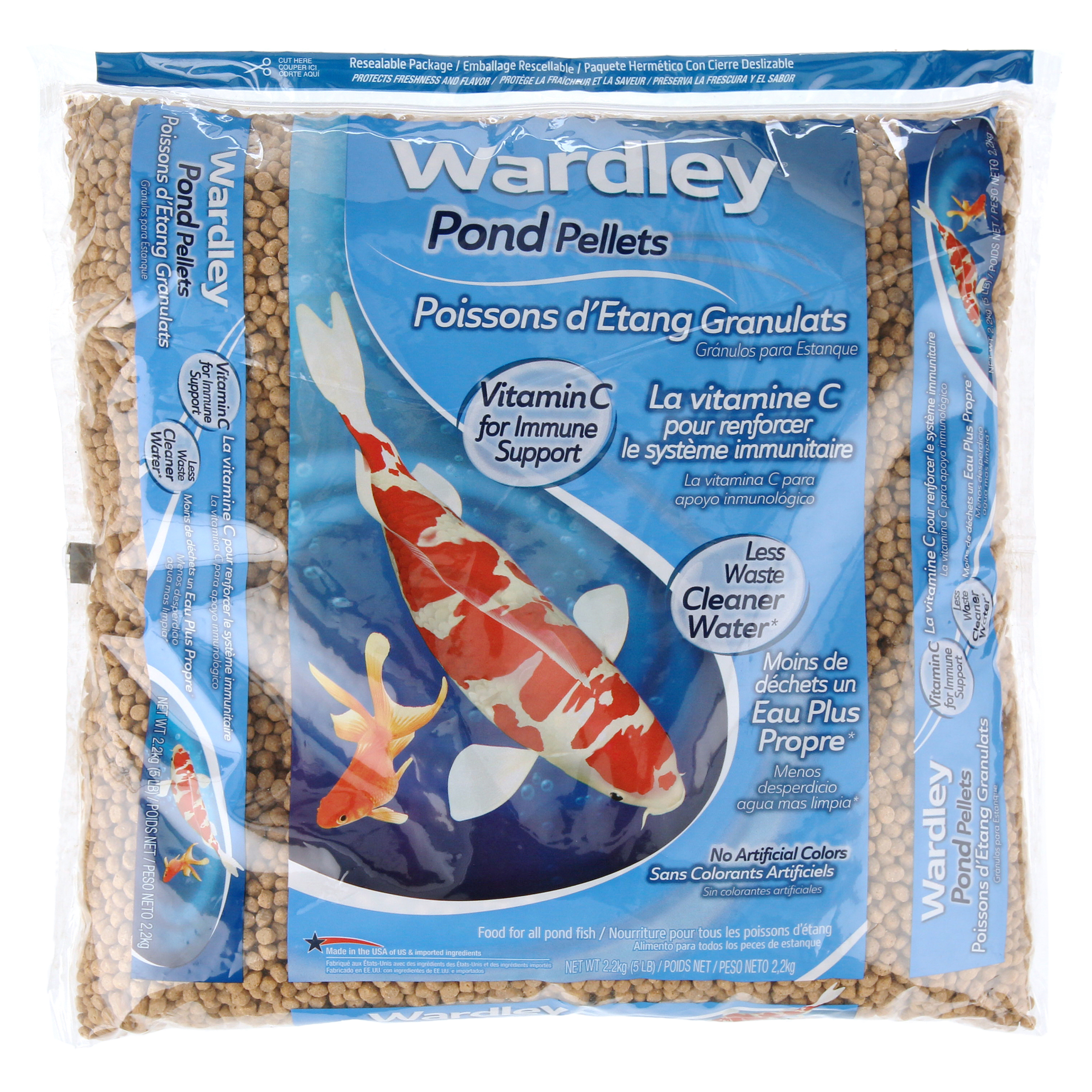 Wardley Pond Pellets Koi & Pond Fish Food, 5 lbs - image 5 of 7