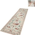 thumbnail image 4 of Christmas Decor Carpet Christmas Deer Santa Long Rug – Festive Soft & Washable Holiday Carpet Cozy Santa Christmas Trees And Snowflakes Holiday Runner Rug For Kitchens Hallways Entryways And, 4 of 8
