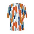 thumbnail image 5 of DPTALR T-Shirt Décontracté à Manches Courtes Imprimé Col en V pour Femmes Yop, 5 of 5