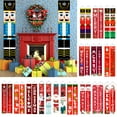 thumbnail image 2 of 1 Pair Walnut Soldier Christmas Porch Sign Door Hanging Merry Christmas for Christmas Home Decor, 2 of 7