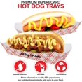 thumbnail image 2 of Stock Your Home Checkered Hot Dog Trays for Hot Dogs, Retro Red and White Checkered 250 Pack, 2 of 7