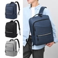thumbnail image 1 of Mochila de carga USB para portátil • Bolsa de viaje de negocios de 15,6 pulgadas • Tela Oxford resistente al agua • Antirrobo con llavero y silbato • 40x28x14cm, 1 of 8
