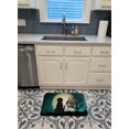 thumbnail image 3 of Carolines Treasures BB2247RUG Halloween Scary Black Labrador Machine Washable Memory Foam Mat, 3 of 4