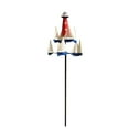 thumbnail image 2 of Decoración de Patio de metal Shamjiam Faro de verano con estaca Molino de viento de velero, 2 of 8