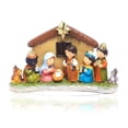 thumbnail image 1 of Mini Nativity Set, Indoor Nativity Scene with LED Light Include 1 Manger Creche and 8 Figures Statue, 1 of 5