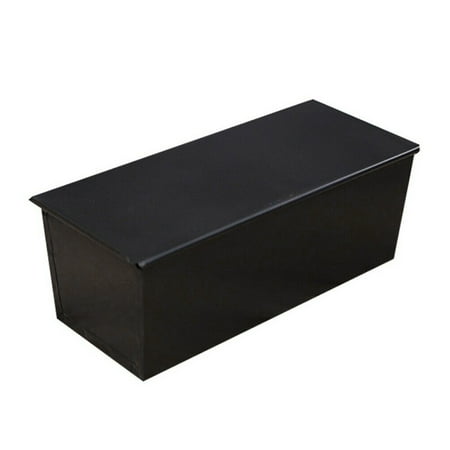 

DESTYER Toast Box Non-stick Bread Loaf Pan Mold Mould with Lid Home Bakery Baking black grey 32*14.5*11.4cm