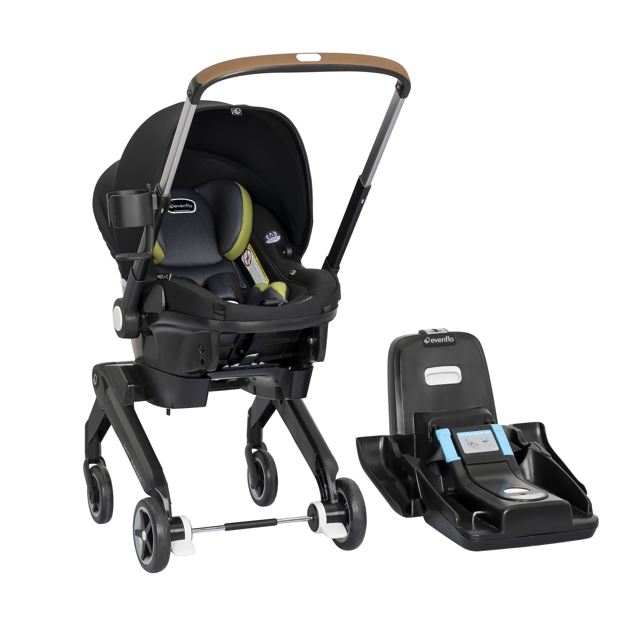 Shyft DualRide with Carryall Storage Infant Car Seat and Stroller Combo (Durham Green)