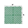 thumbnail image 2 of Rubber Tiles Interlocking Garage Floor Tiles 12x12x0.5Inch 50PCS Deck Tile Green, 2 of 9