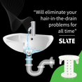 thumbnail image 4 of Protector de desagüe para lavabo SinkShroom TubShroom, atrapa pelos, blanco, 4 of 9