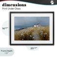 thumbnail image 4 of Stupell Industries Traditional Oceanfront Cottage Wildflowers Black Framed Print Under Glass, 20 x 14, by Petals Prints Design, 4 of 8