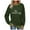 #0194-Army Green, variant on Ailaofu Womens I'm Yes Cold Me 24:7 Printed Funny Sweatshirt Long Sleeve Crewneck Letters Casual Loose Pullover Top