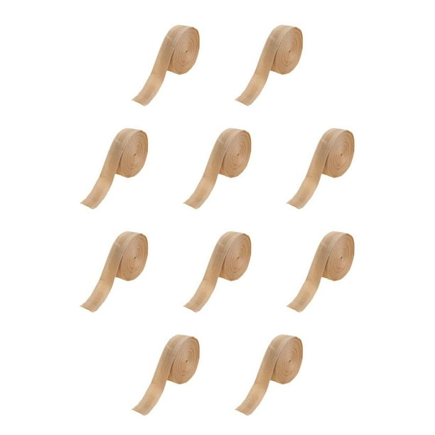 Billuyoard Pantalones autoadhesivos de hierro en el borde Poliéster Acortar Vestido Jeans Faldas Bufanda Artesanía de costura Sastre Beige 2m beis 2m 10piezas Billuyoard CBP285489