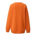 thumbnail image 4 of DianGeFu Hoodies for Women Plus Size Print Loose Long Sleeve Blouse 2024 Halloween Fashion Trendy(Orange,XXL), 4 of 4