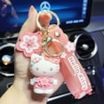 thumbnail image 2 of Llavero Kawaii de Hello Kitty Kuromi Melody, 40 piezas, anillo, muñeca Sanrio, colgante, bolsa, accesorios para llaves de coche, regalo de cumpleaños y vacaciones, 2 of 4