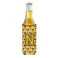 thumbnail image 2 of Carolines Treasures CJ1080-NMUK Letter N Football Black Old Gold and White Ultra Beverage Insulators for slim cans  Slim, 2 of 2