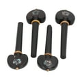 thumbnail image 2 of 4PCS Fine Tune Peg Black Ebony Pre Punched Handmade Wear Resistant Cello Tuning Peg for Replacement, 2 of 8