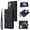 Black, variant on For Samsung Galaxy S26 Plus 5G Matte Texture Wallet Phone Case with 6 Card Holder Zipper Pocket, Magnetic Closure Premium Folio PU Leather Flip Case With Wrist Strap,Black,For Galaxy S26 Plus 5G