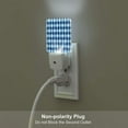 thumbnail image 4 of Naloa Blue Squares Night Lights Plug into Wall, Dusk to Dawn Sensor Warm White Led Night Light 0.5W, Nightlight suit for Adults, Bedroom, Bathroom, Hallway, Kitchen, 4 of 5