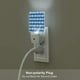 thumbnail image 5 of Balery Blue Squares Luz Nocturna LED con Sensor Automático, Enchufe con Sensor Crepuscular, Luz Suave de 0.5W para Dormitorio, Pasillo, Baño-US, 5 of 7