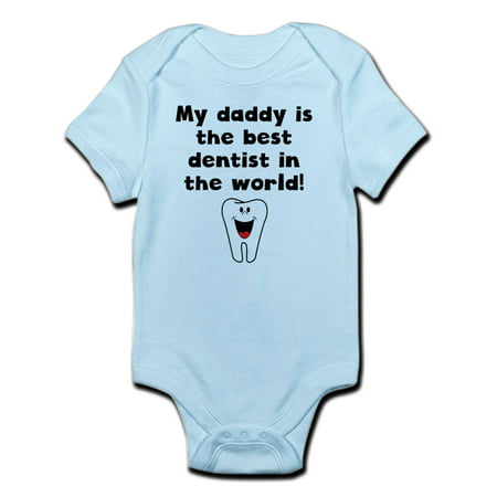 CafePress - My Daddy Is The Best Dentist In The World Body Sui - Baby Light