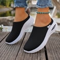 thumbnail image 6 of Backless Sneakers for Women, Slip On Open Back Shoes with Arch Support, Breathable Mesh Walking Mules Sneakers, Lightweight Non-Slip Platform Casual, 6 of 7