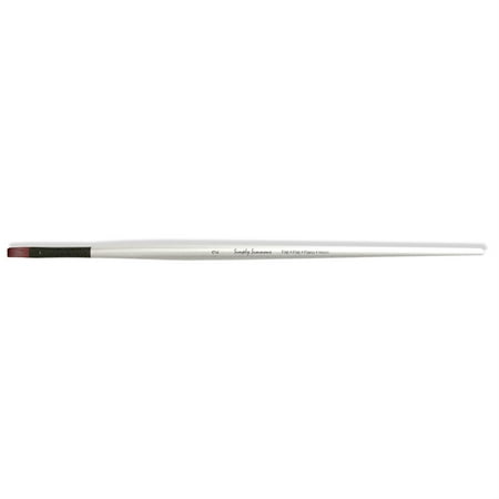 UPC: 0038372013960 | Robert Simmons Simply Simmons Extra-Firm Synthetic Long Handle Brush Flat 2