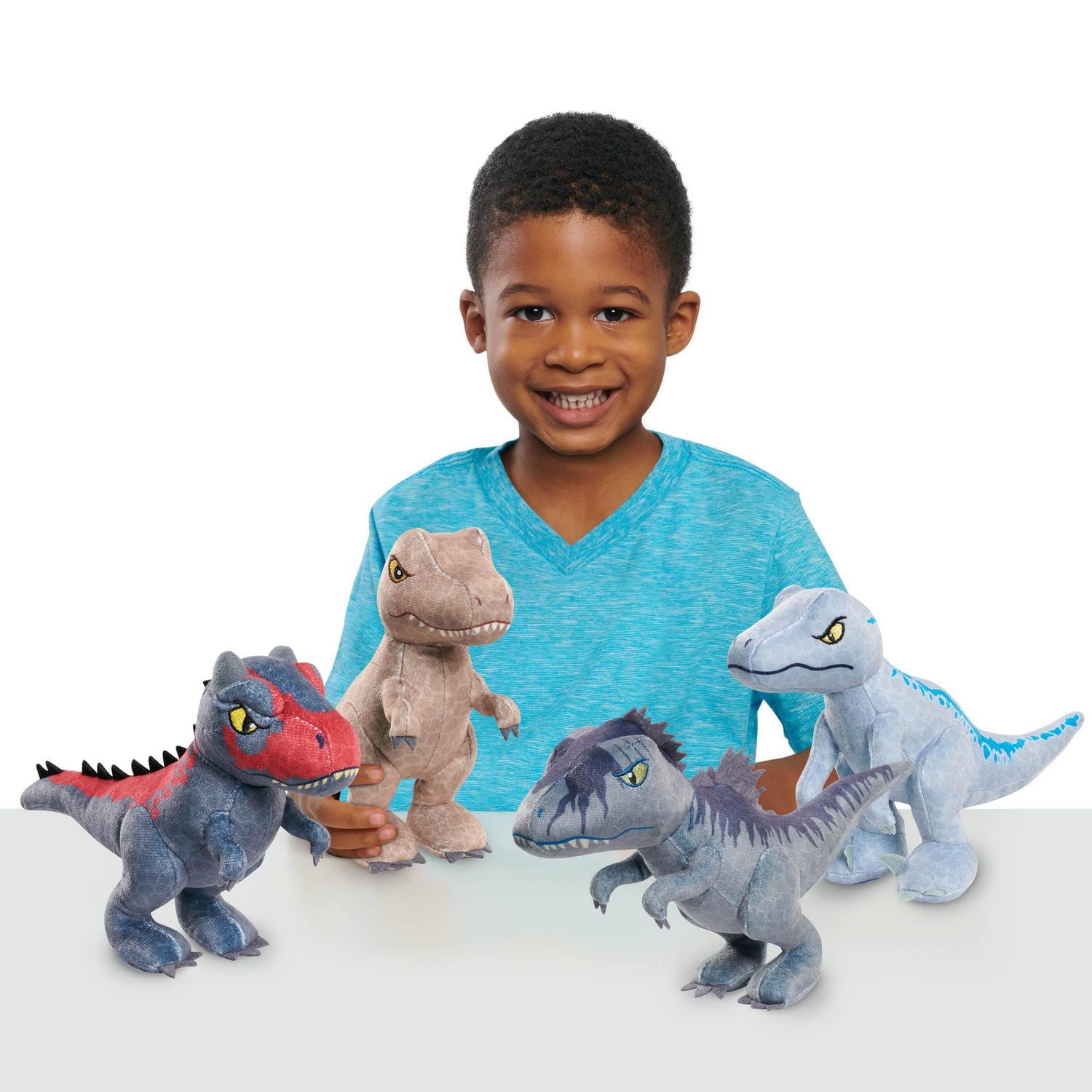 Jurassic World Blue 7-inch Small Plush Dinosaur, Stuffed Animal