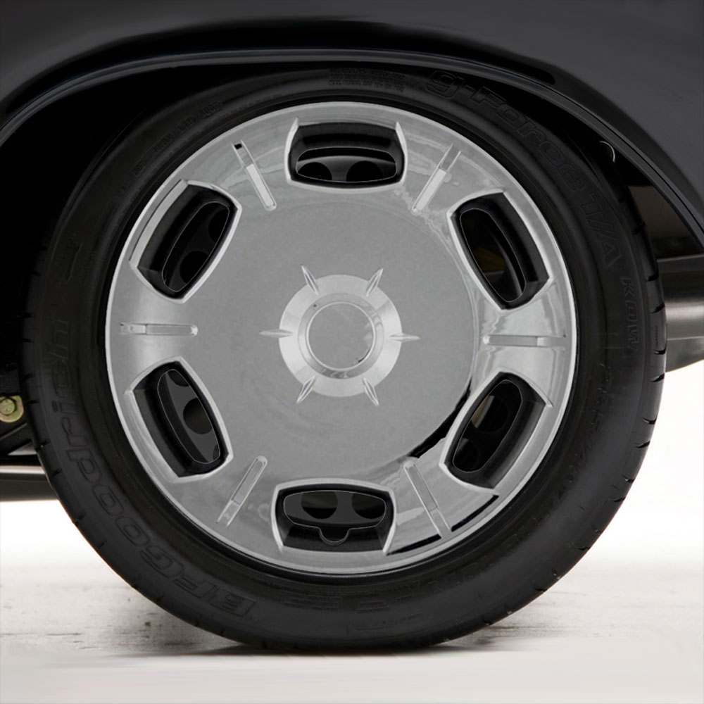 Set of Four 16" Chrome Hubcap Wheel Covers for 20082015 Scion tC Base (Pushon)