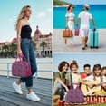 thumbnail image 7 of Flower Lunch Bag for Women Men Reusable Insulated Lunch Bags, Leakproof Cooler Food Lunch Tote Bag, Large Capacity Lunch Box for Work School Travel Picnic, 7 of 7