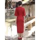 thumbnail image 4 of Cheongsam de chenilla compuesta de otoño e invierno de longitud media, cheongsam de encaje mejorado a diario, 4 of 6